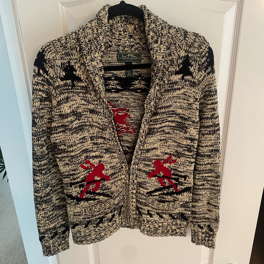 Ralph Lauren ski sweater size medium.
